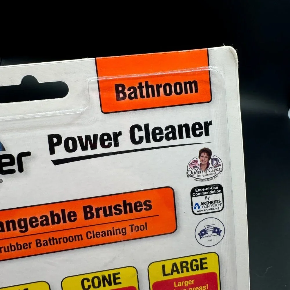 NEW SONIC SCRUBBER BATHROOM POWER CLEANER INTERCHANGEABLE BRUSHES 2 sets